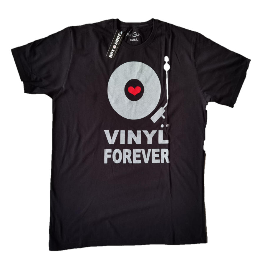 Черна Тениска Vinyl Forever