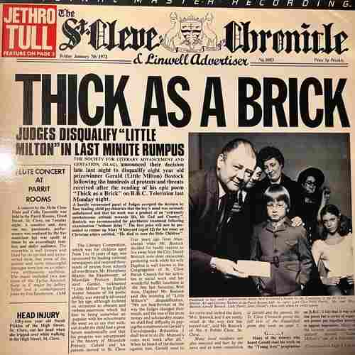 Jethro Tull – Thick As A Brick - Original Master Recordings