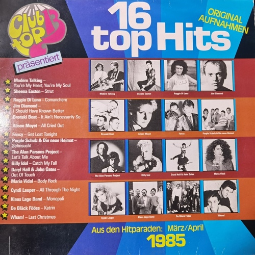 Various – 16 Top Hits - Aus Den Hitparaden: März / April 1985