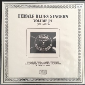 Various ‎– Female Blues Singers Volume J/L (1921 - 1928)