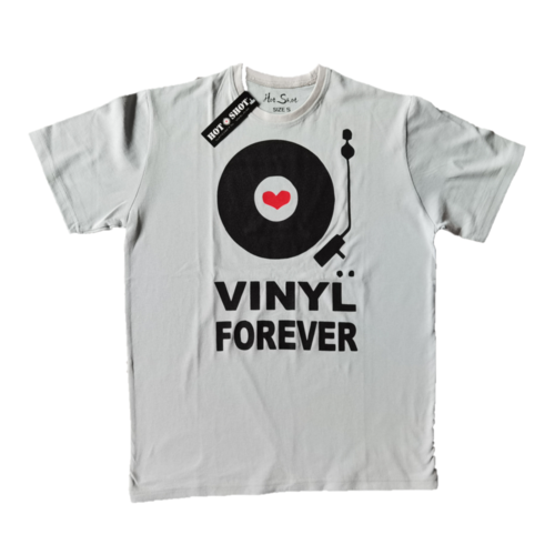 Сива Тениска Vinyl Forever