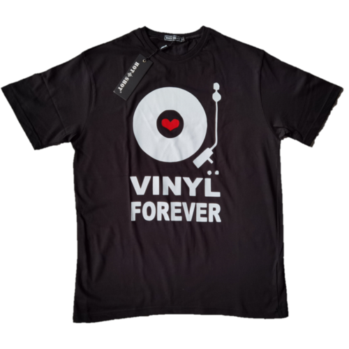 Черна Тениска Vinyl Forever