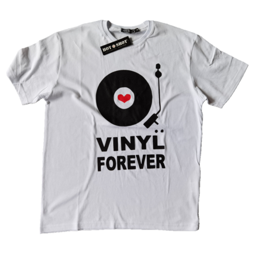Бяла Тениска Vinyl Forever