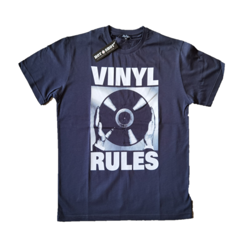 Tъмно Сива Тениска Vinyl Rules