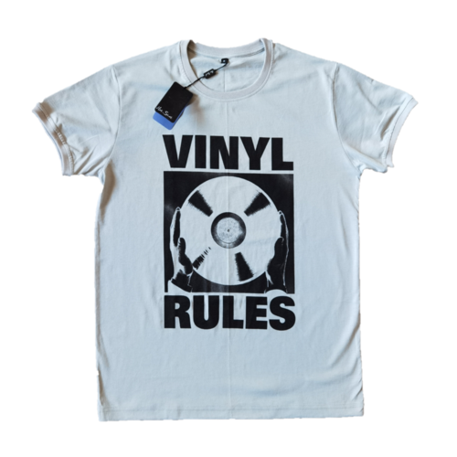 Сива Тениска Vinyl Rules
