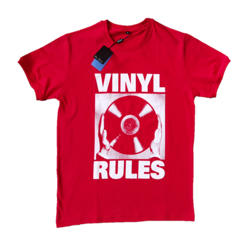 Червена Тениска Vinyl Rules