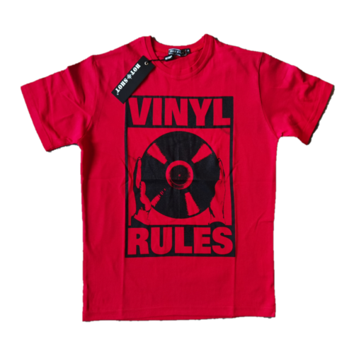 Червена Тениска Vinyl Rules