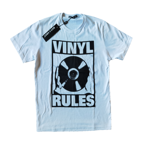 Бяла Тениска Vinyl Rules