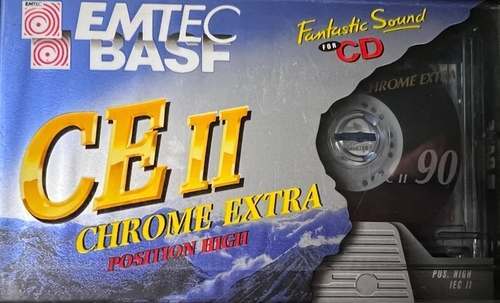 Празна Аудио Касетка BASF EMTEC CE II 90 Chrome