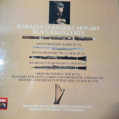 Mozart - Karajan Dirigiert Berlin Philharmonic Orchestra – Karajan Dirigiert Mozart - Bläserkonzerte - 3LP Box Set