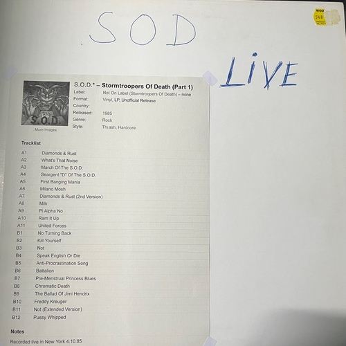 S.O.D. – Stormtroopers Of Death (Part 1)